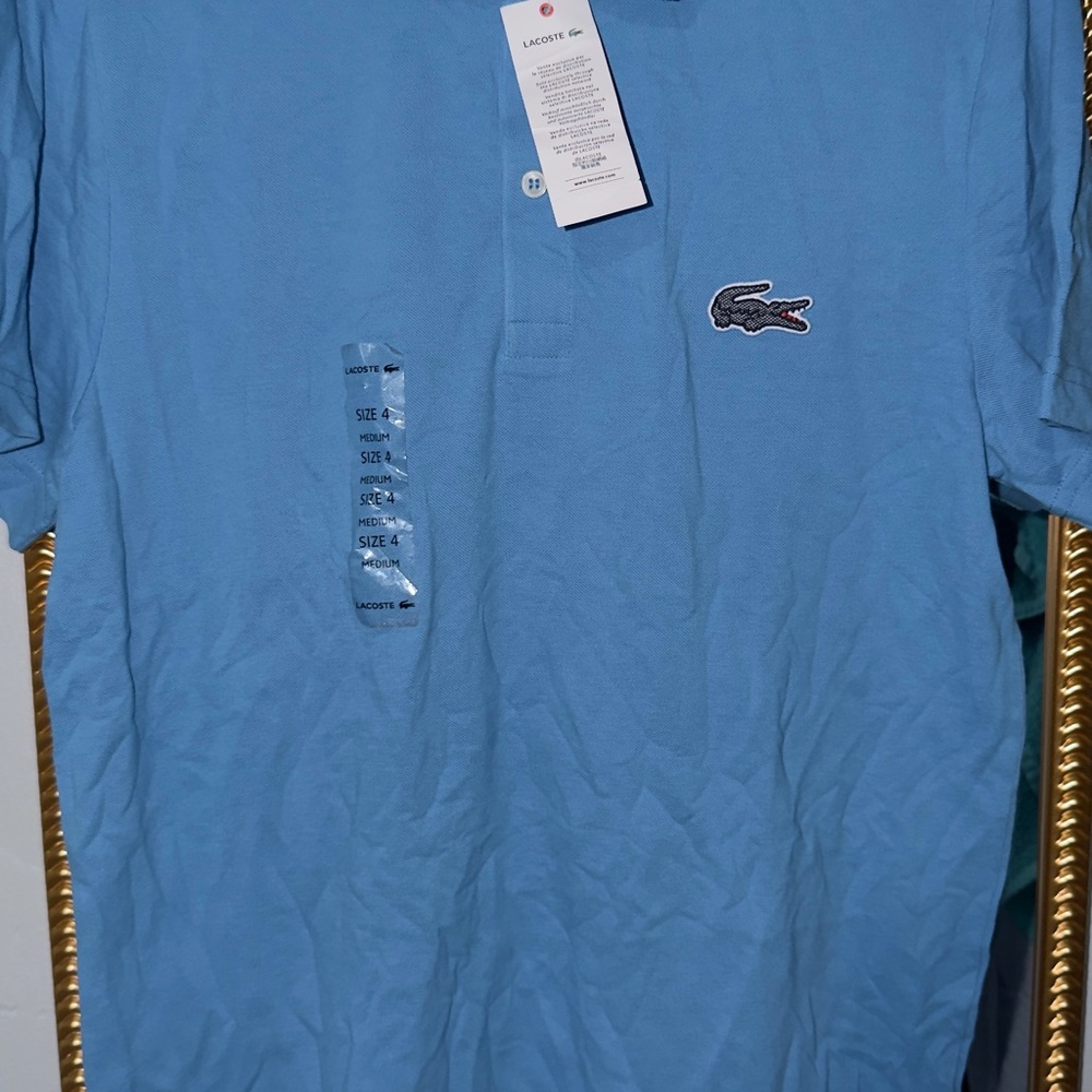 Lacoste Men's Light Blue Polo Shirt